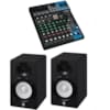 SYSTEME DE SONORISATION KIT DE 2 HAUT-PARLEURS AMPLIFIES + TABLE DE MIXAGE AVEC EFFETS