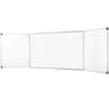 TABLEAU MAGNÉTIQUE BLANC 1.00M X 4.00M AVEC VOLETS LATÉRAUX RABATTABLES VISIOTEK