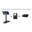 Kit File D'attente Complet Borne Tactile 22" IIyama Prolite T2252mts + Imprimante Ticket EPSON + Mini PC Windows PRO 11