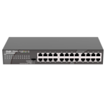 Commutateur de Bureau 24 Ports 10/100/1000 Mbps RJ45 Boîtier en Acier Non Géré
