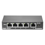 Commutateur Intelligent à 5 Ports RJ45 Gigabit 10/100/1000 Mbps Boîtier en Acier de Bureau Géré
