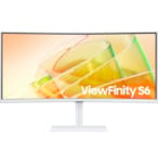 Moniteur Flat 34" Résolution QHD Serie 6 Blanc Ratio 21:9 Display Port, HDMI, USB, Ethernet Port, Thunderbolt