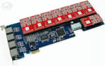 Card Asterisk support 16 analog lines with PCI Express 1