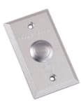 Bouton poussoir rectangulaire 86x50mm chrome 12/24V NO/NC/COM