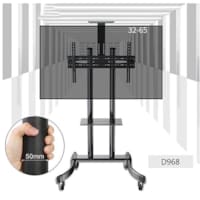 Meuble Pour Écran TV Chariot de Télévision Mobile 32-75 pouces Max 50 KG