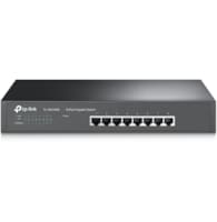 Tplink 8-port Gigabit Switch, 8 10/100/1000M RJ45 ports, 1U 13-inch rack-mountable steel case