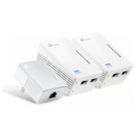 AV500 2-port Powerline Wi-Fi Extender 3-pack KIT, including 2 TL-WPA4220 and 1 TL-PA4010, 500Mbps Powerline Data Rate, 300Mbps Wireless N, Plug and Play, 2 fast Ethernet ports, Wi-Fi Clone, Support Multiple IPTV Streams