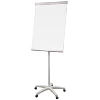 FLIPCHAT PAPERBOARD AVEC BRAS & ROULETTES