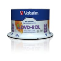 DVD+R  Double Layer Inkjet Printable 8x Life Seriesc  Pack de 50 unités