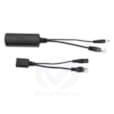 Paire SPLITTER PoE Actif DC-24V DC+2RJ45 in/DC+2RJ45 out: RJ45+Alim D3025