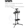 Meuble Support TV Robuste avec Roulettes Taille Ecran de 32 à 70 pouces DGT22-D910