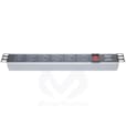 BASE DE MONTAGE 1U 10" MODULE DE PRISE EN PVC 6 PIÈCES AVEC INTERRUPTEUR MARCHE/ARRÊT INFO_GM-10PRZ1U60