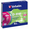 CD-RW en Pack de 5 unités / Le prix est par CD-RW 43167