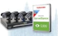TOSHIBA Disque dur interne S300 1 TO 3P5 SATA 5400RPM, (surveillance) HDWV110UZSVA