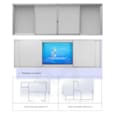 Tableau Blanc 4 Volets avec Cadres Digital E-CLASS 11ECYT