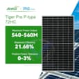 JINKO Tiger Pro 72HC, 550Wc Mono PERC 21.33% 1500V 144M JKM550M-72HL4-V