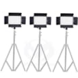KIT DE 3 PROJECTEURS LED POUR STUDIO VIDÉO & PHOTO KIT-3-TOLIFO