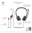 LOGITECH CASQUE H390 Corded BLACK USB type C 981-001576