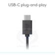 LOGITECH CASQUE H390 Corded BLACK USB type C 981-001576