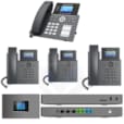 1 Poste Grandstream GR2604P 3 Postes Grandstream GRP2601P 1 UP PBX Hybride UCM6302A Pack Grandstream