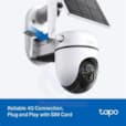 Kit de surveillance avec caméra 2K panoramique/inclinable + panneau solaire TAPO C610 KIT