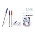 Stylo à bille DIGNO UNIK YELLOW rouge en boite de 50 unités UNIK-ROU