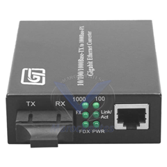CONVERTISSEUR FIBRE OPTIQUE 10/100/1000 MULTIMODE SC 1KM LINK-TECH