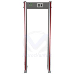 Portique 18 Zones de Détection 256 Niveaux de Sensibilité Écran LCD 3,5″ ZK-2180