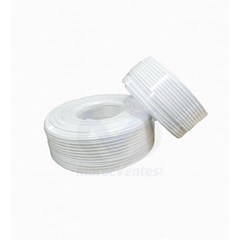 CABLE COAXIAL KX6+ALIMENTATION BLANC 100/500MT: