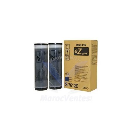 LOT de 2 toners de marque Riso S7612E pour EZ 200 noirs S-7612E