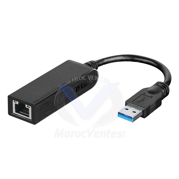 Adaptateur réseau Gigabit Ethernet 10/100/1000 MBps (USB 3.0) DUB-1312