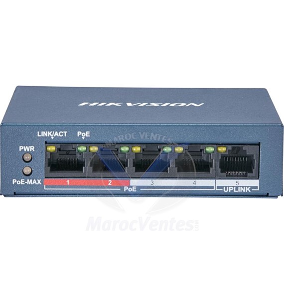 HIKVISION 5 Ports switch 10/100 POE 12M DS-3E0105P-E/M(B)
