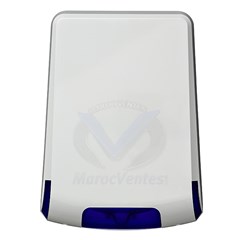 Sirène Extérieure 107db Flash Bleu  avec Batterie Intégré