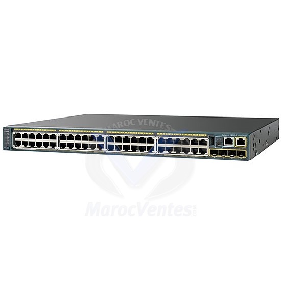 Commutateur - Géré - 48 x 10/100/1000 + 4 x SFP - Montable sur rack - PoE WS-C2960S-48LPS-L